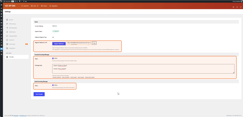WooCommerce order management via SMS