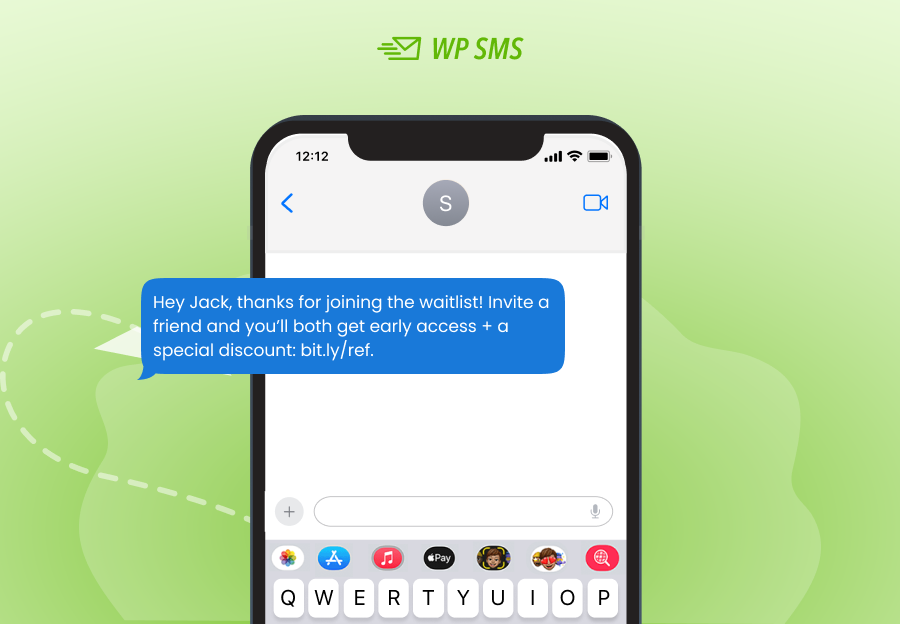 Referral SMS Example